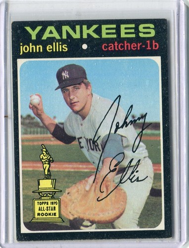 1971 TOPPS BASEBALL # 263 JOHN ELLIS, YANKEES - EX