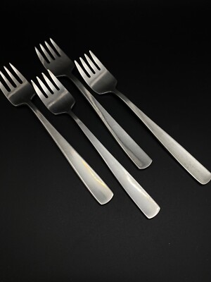 GENSE FACETTE FOUR SALAD FORKS. (RF156)