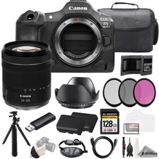 Canon EOS R5 II Camera + 24-105mm STM Lens +128GB + Ext Bat+ 3 PC Filter- Kit