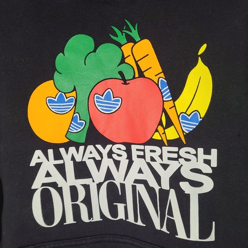 Adidas Originals "Always Fresh" Felpa con Cappuccio Uomo Media Nera - Foto 6 di 6