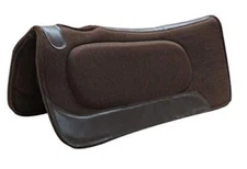 Showman 31" x 31" Brown Felt Built-Up Saddle Pad