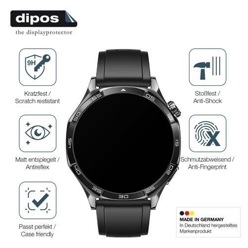2x Screen Protector for Huawei Watch 5 46mm matte Flexible Glass 9H dipos - 第 7/7 張圖片