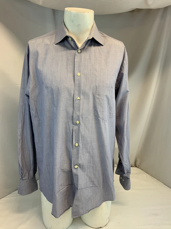 Massimo Dutti Shirt 15.5 34 Blue 100% Cotton Made in India YGI G0-67 - Image 2 of 4