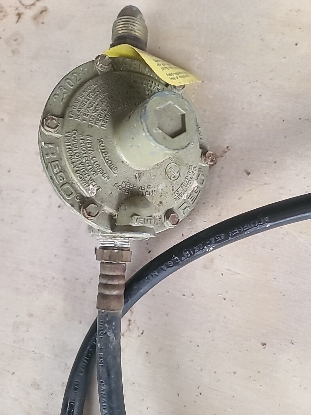 REGO LP Gas Regulator Model 2302 eBay