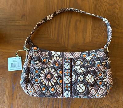 Vera Bradley Double Pocket Crescent Handbag Cassidy Canyon Retired Pattern ~ New