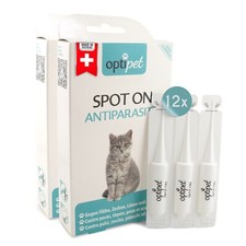 OptiPet 12x Spot on Katzen Anti Zecken Floh M...
