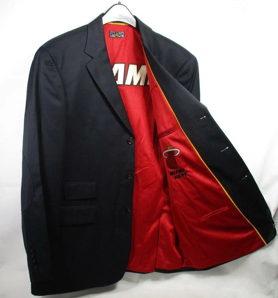 Miami Heat Men's Team Blazer Licensed Logo Sport Coat Jacket Regular Tall NBA