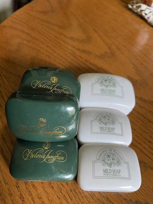 Vtg European Soaps, Victoria Jungftau Hotel, Interlaken, Switzerland Set Of 8