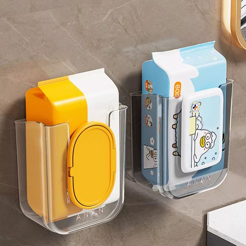 Bathroom Wall Mounted Wet Wipes Dispenser Paper Storage Case Holder Bathroom BP - Picture 8 of 19