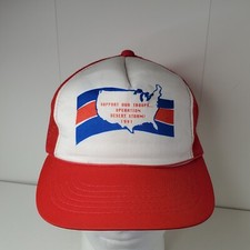 Vintage 1991 Desert Storm Support Our Troops Mesh Back Trucker Hat Snapback Cap