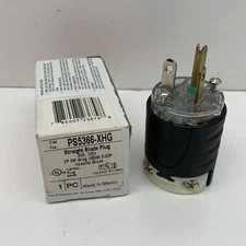 Pass & Seymour PS5366-XHG Hospital Grade 5-20P Straight Blade Plug 20A 125V