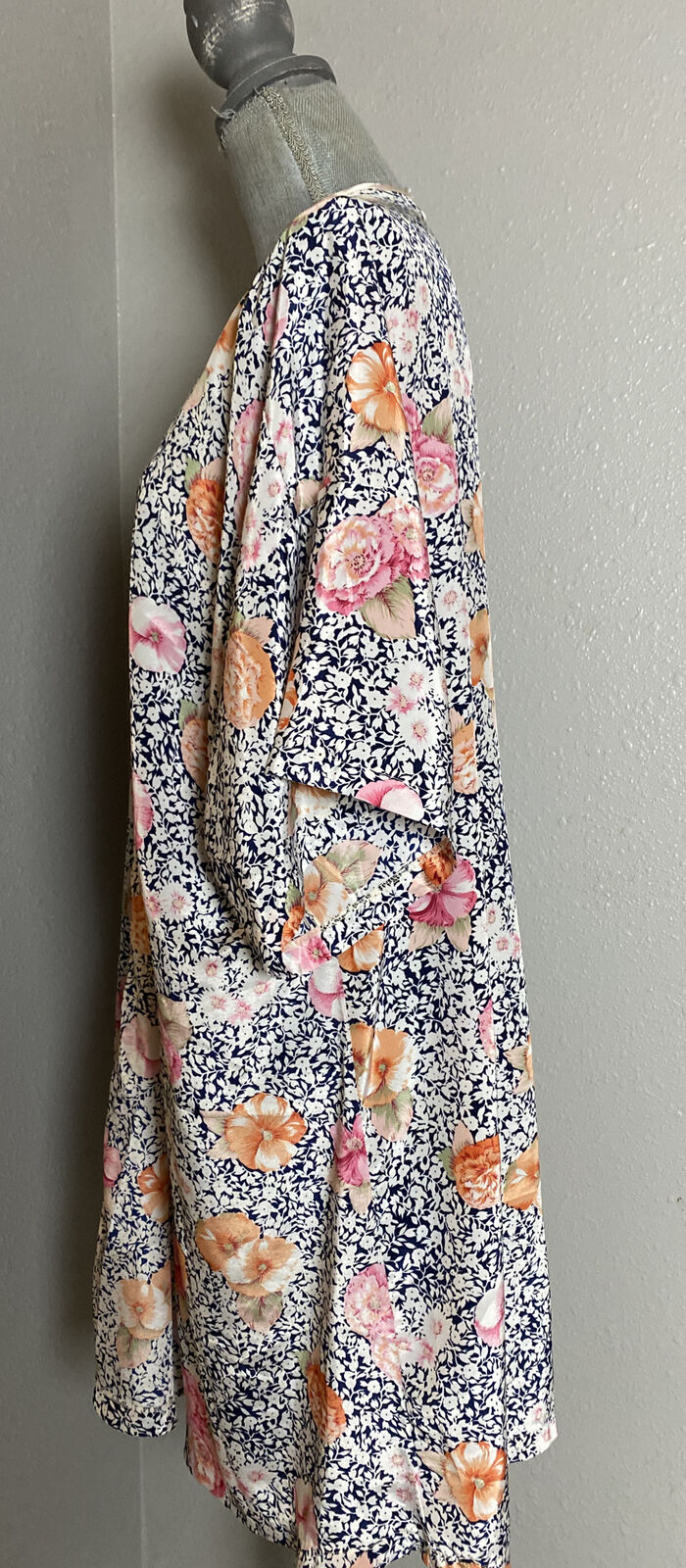 Vintage Lily of France Robe Floral Printed Size XL - image 7