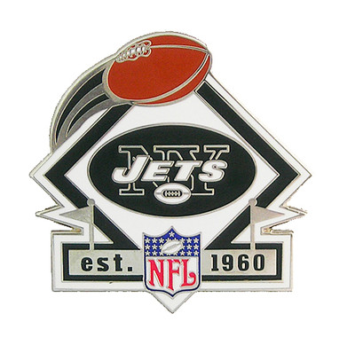 New York Jets Established In 1960 NFL Logo Pin