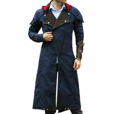 Unity Creed Arno Dorian Men's Assassin's Denim Cloak Cosplay Costume Hoodie Coat