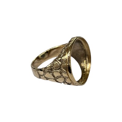 9ct 9K Yellow Gold Full Sovereign Ring Mount Size Z1. Brand New | eBay UK