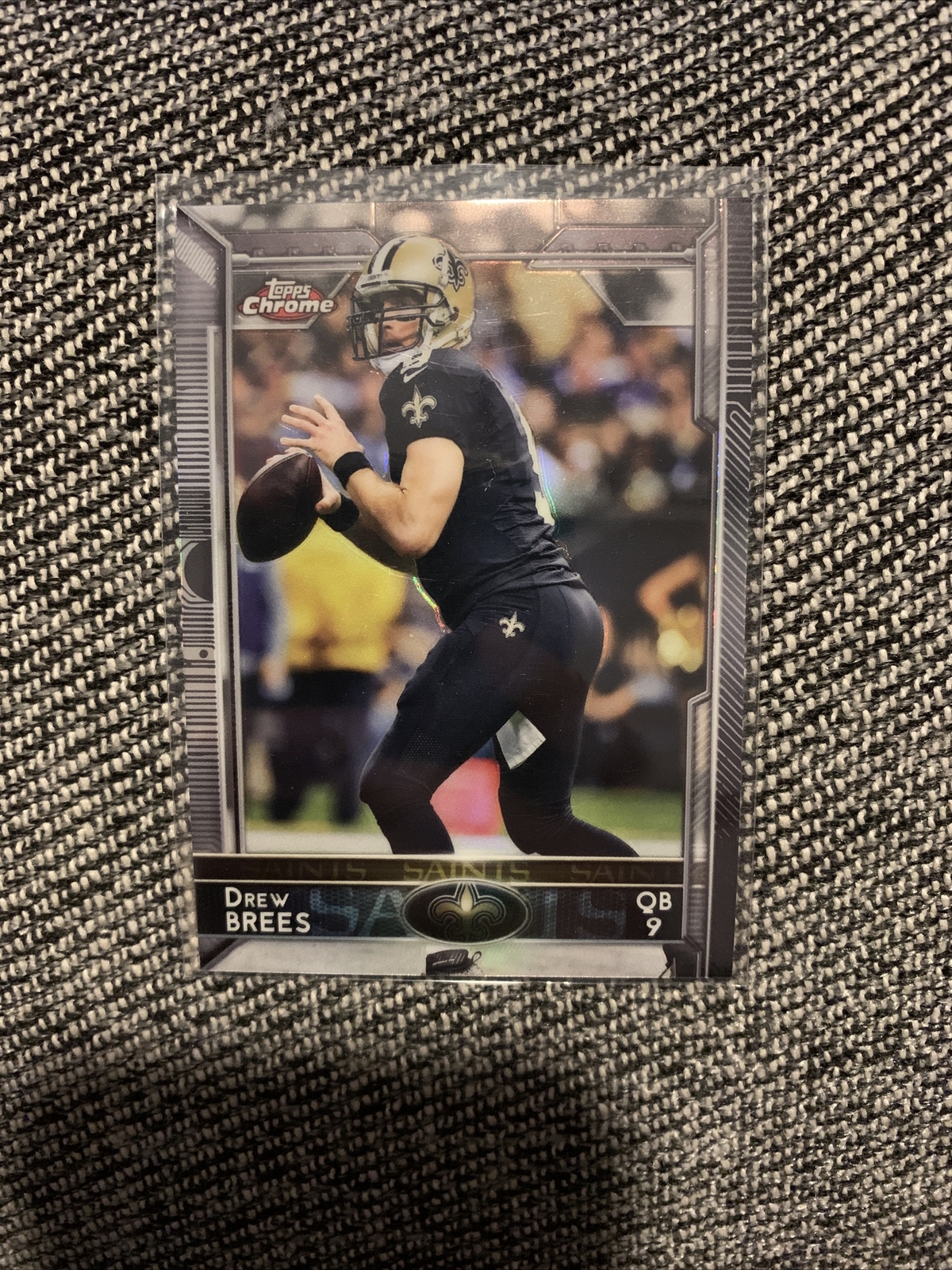 DREW BREES 2015 TOPPS CHROME REFRACTOR #12 SAINTS