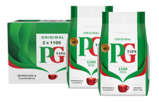 2200 PG TIPS 2 x 1100 SQUARE ONE CUP TEA BAGS BULK BUY CATERING BRITISH 0.02 per strip