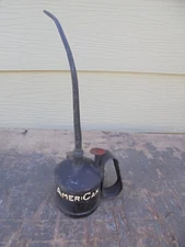 Vintage F. Jaden Mfg. Co. AmeriCan pump oiler can Hastings, NE Long Spout