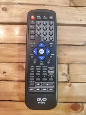 Tested Working DVD Video Black Remote Control (LOC 41K)
