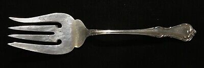 Sterling Silver Flatware Reed And Barton Georgian Rose Cold Meat Fork
