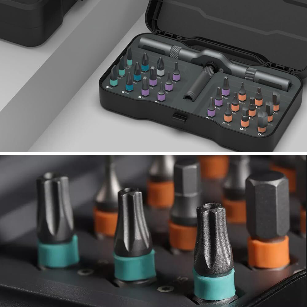 24 in 1 Magnetic Screwdriver Set, DIY Ratchet Screwdriver Set, Multi Bit Magneti