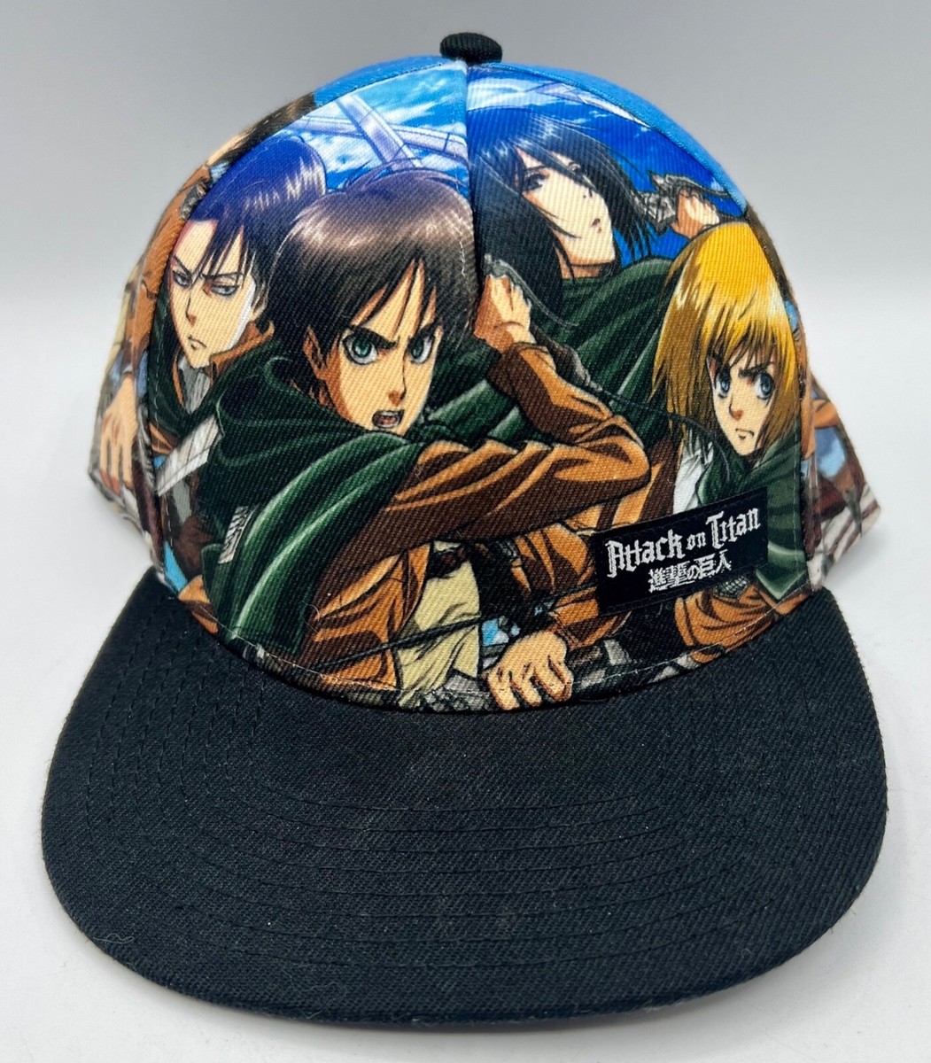 Attack on Titan Allover Sublimation Print Design Snapback Hat Cap