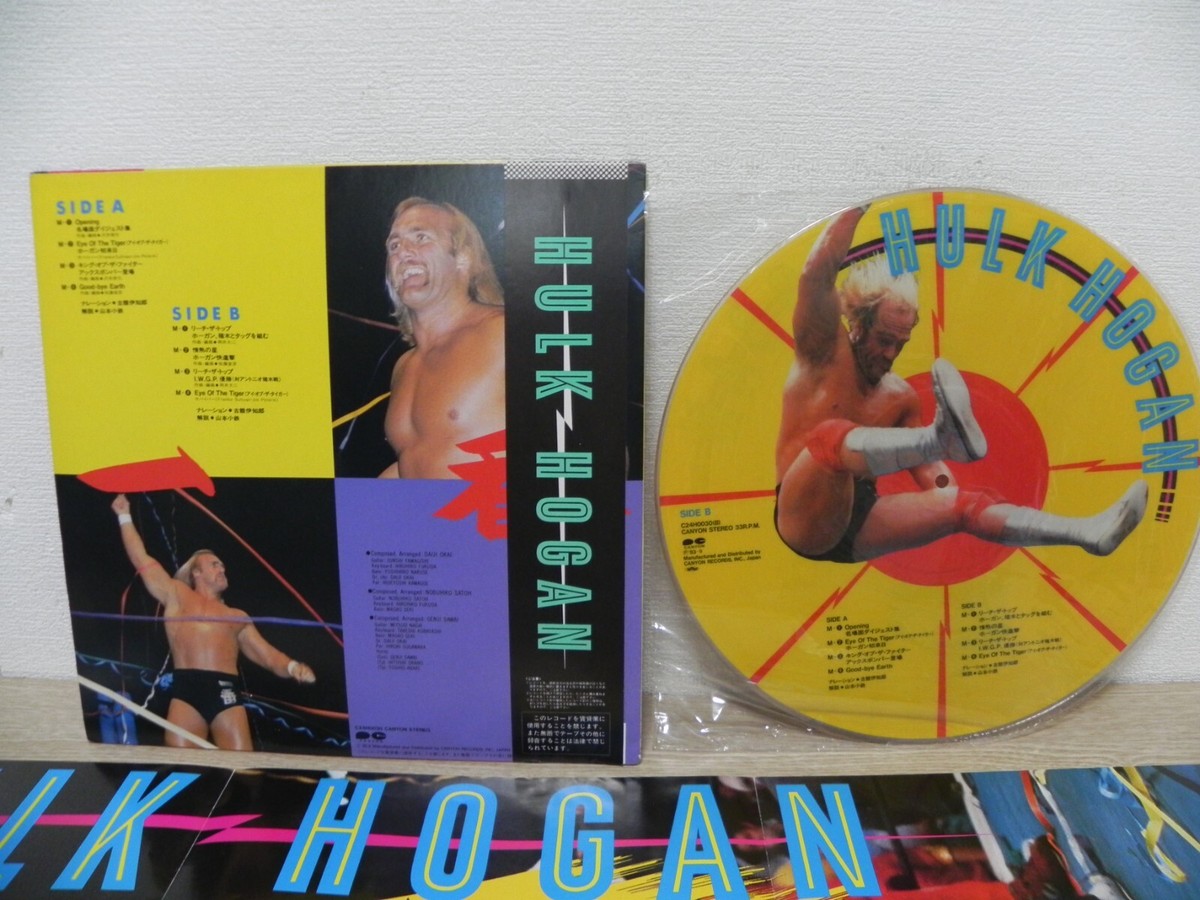 Hulk Hogan - 1983 Japan Picture Disc LP + Big Poster | eBay