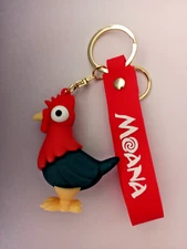 HEI HEI--MOANA- KEYCHAIN-PVC-3D- WITH RUBBER STRAP AND CLIP-NEXT DAY SHIPPING