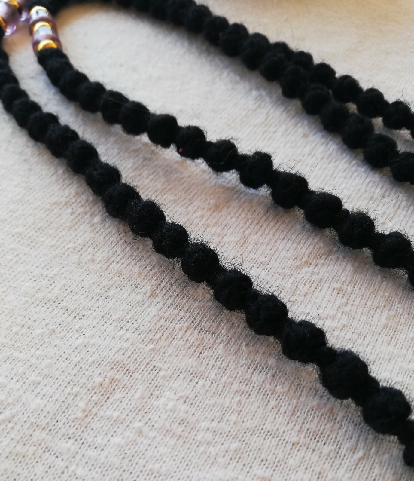 100 knots orthodox rosary Woolen black prayer rope Russian Serbian chotki  green