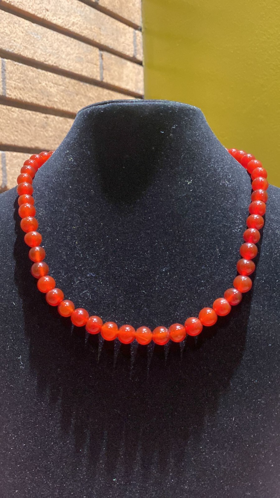 8MM Stretchy Cherry Carnelian Bead Necklace Bracelet Anklet Set