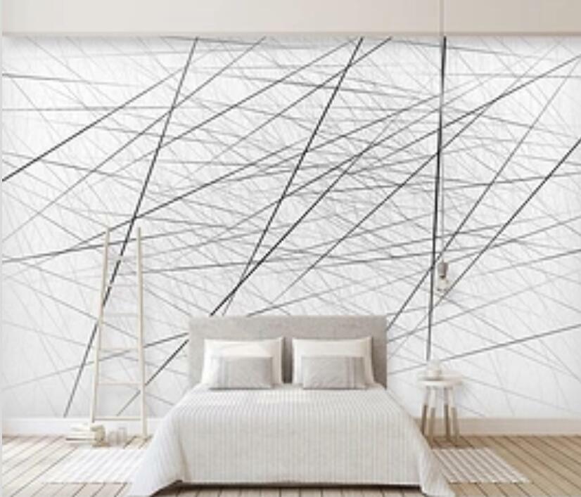 3D Line Painting M1967 Tapeta Mural Samoprzylepne odłączane naklejki Amy Ograniczona sprzedaż, bezpłatna wysyłka