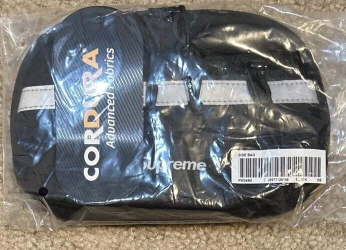 Sac latéral Supreme FW24 noir Cordura OS NEUF AVEC ÉTIQUETTE LIVRAISON GRATUITE !