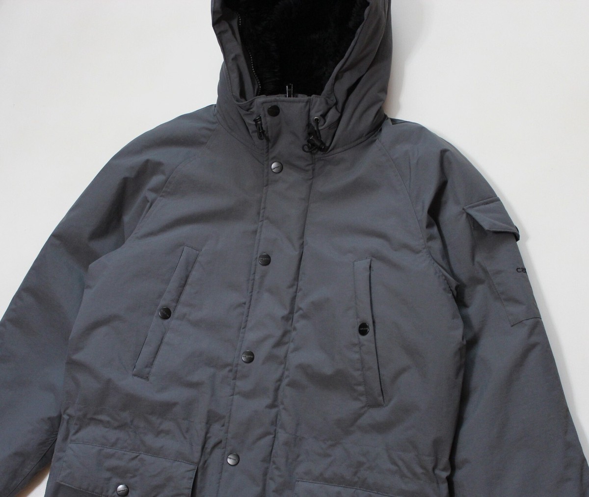 Mens CARHARTT WIP ANCHORAGE PARKA JACKET Grey (Size L) | eBay