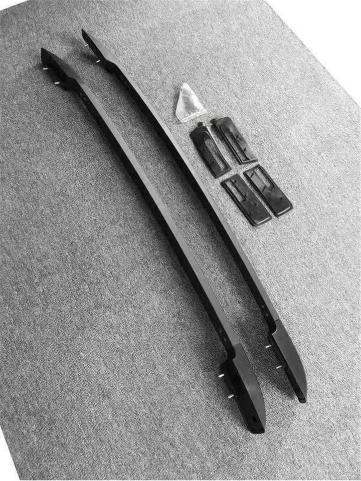 2 piezas rieles de techo rieles laterales de aluminio para Ford Ranger 1983-2022 negro Foto 4 de 4