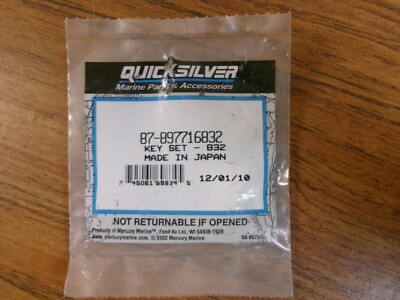 New OEM Mercury Quicksilver Key Set 87-897716832