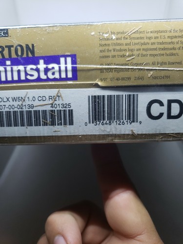 Norton Uninstall Deluxe by Symantec 1997 factory sealed - Photo 10/10