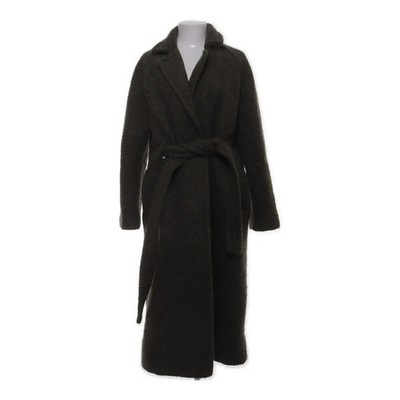 Ganni, Mantel, Damen, Größe: 40, Grün, Polyester/Wolle, Fischgräte, Tweed #IfS