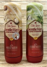2PK SET Old Spice Body Wash Gentlemans Blend Vanilla Shea  Fiji Coconut 20oz ea