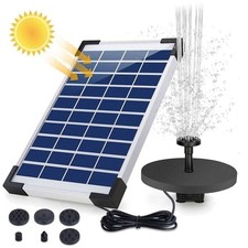 400L/H 5W Solar Panel Powered Water Pump Garden Pool Pond Fish Aquarium Fountain