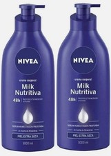 2PK Nivea Milk Nutritiva Body Corporal Cream 1000 ML NIVEA