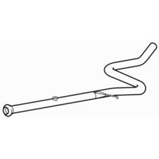 Centre Exhaust Pipe for Vauxhall Crossland X Turbo D B16DT 1.6 (2017-2020)