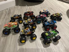 Monster Trucks  Hot Wheels Variations  1:64  Lot of 10  Loose and Used
