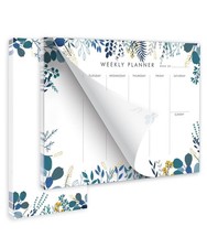 Weekly Planner Notepad Tear Off Set of 2 Weekly Calendar Pad 52 Undated To Do Li