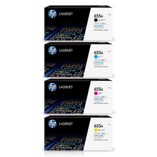 HP 655A Toner Cartridge Set  CF450A, CF451A, CF452A, CF453A 