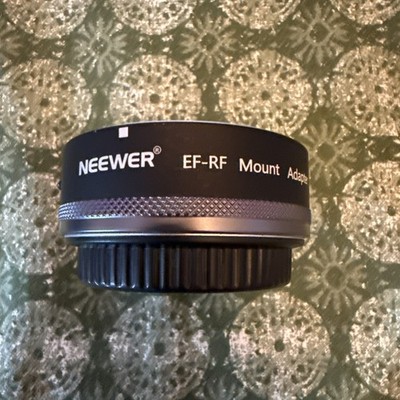 Neewer EF-EOS R Mount Adapter, Metal Lens Adapter Auto-Focus Mount Conv /Used