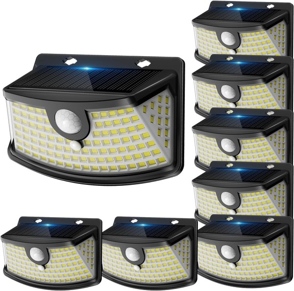Aootek Solarlampen AußEn Bewegungsmelder 120 LED 270 IP6-image
