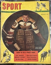 1948 Sport Magazine February Frank Brimsek Cover