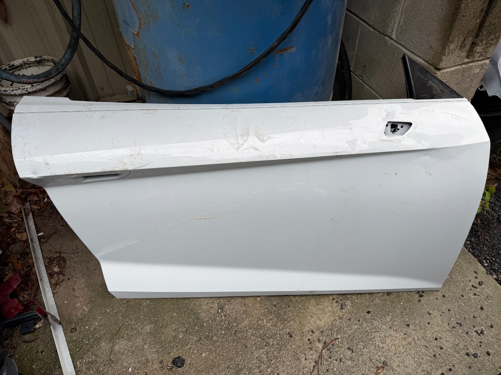 2017 - 2023 AUDI R8 SPYDER PASSENGER RIGHT RH SIDE DOOR WHITE *DAMAGE*