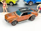 Vintage Hot Wheels Redline 1970 RARE Orange Mighty Maverick BLACK ROOF - ROUGH!