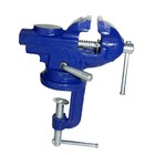 50 mm Parallelschraubstock, drehbar mit Tischklemmung, Tischschraubstock TOPP 